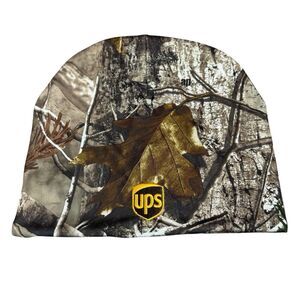 UPS united parcel service Camo Black Beanie Reversible Hat Realtree Driver Work
